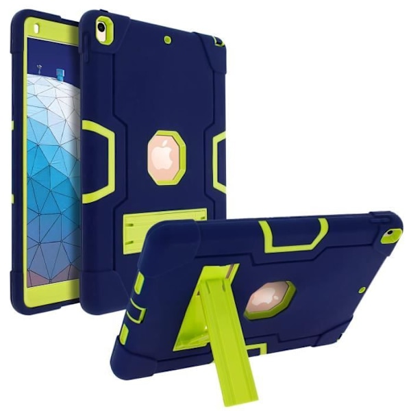 Coque iPad Pro 10.5 - AVIZAR - Beskyttelse i to materialer - Mørkeblå - Stødabsorberende - Integreret kickstand Midnattsblå