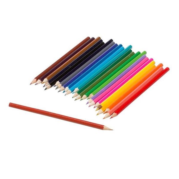 Farvekridt - Topwrite - 24 stk - Multifarvet - Træ - Standard Multifarvet