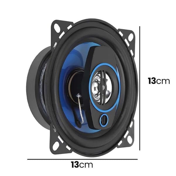 Bilhögtalare - AVIZAR - 13 cm (5") - 400W - 88 dB - Ferritmagnet Svart blå