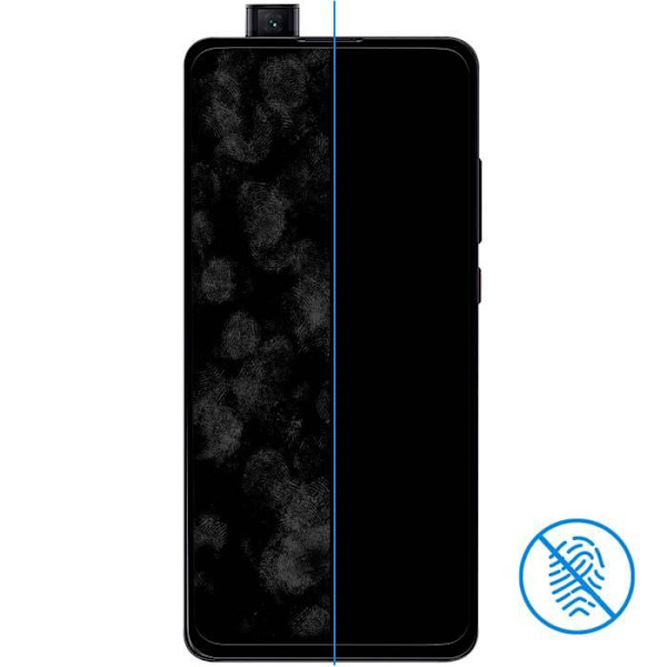 Suojakalvo - AVIZAR - Xiaomi Mi 9T - Karkaistu lasi - Iskusuojaus - Musta Svart