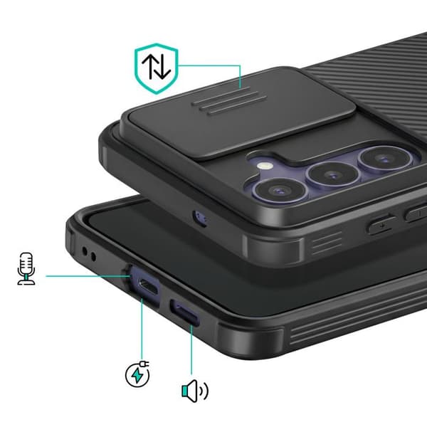 Cover til Galaxy S26 Plus Model CamShield Pro med Skydelåg til Kamera Nillkin Sort Svart