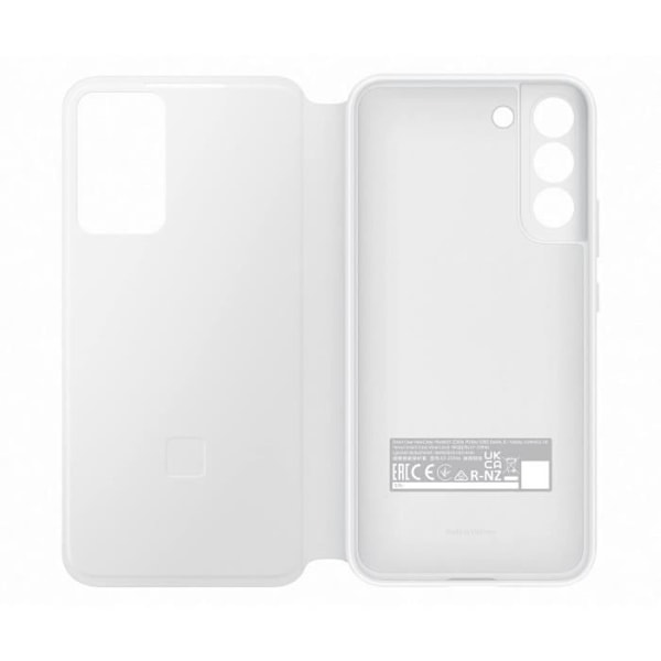 Smart Clear View Flip Case til Samsung Galaxy S22+ Hvid sort