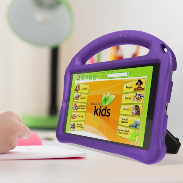 Lenovo Tab M8 Gen 4 -kotelo - AVIZAR - violetti - kantokahva ja taitettavat jalustat Lila