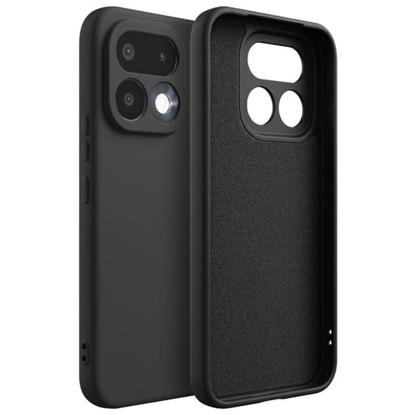 Silicone Soft-Touch Cover til Realme 16 Pro Fast Cover Serie Sort Svart