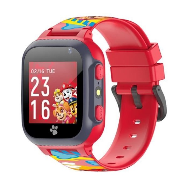 Lasten kello, jossa on SIM-kortti Paw Patrol -integroitu kamera Forever Red Röd