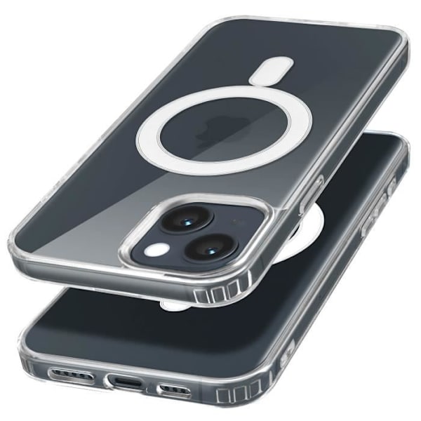 MagSafe Fodral för iPhone 14 Stötsäkert förstärkta hörn Transparent - AVIZAR - Stel - Syntet - Blandat Transparent