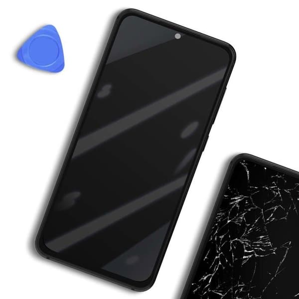Erstatnings LCD Fuldscreen til Redmi 15 5G med Chassis Service Pack Xiaomi Sort Svart