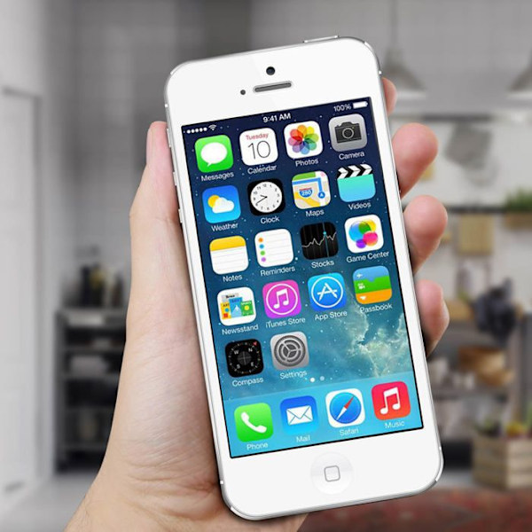 Apple iPhone 5S / SE Komplett Taktile Original Apple LCD-skärm - vit Vit