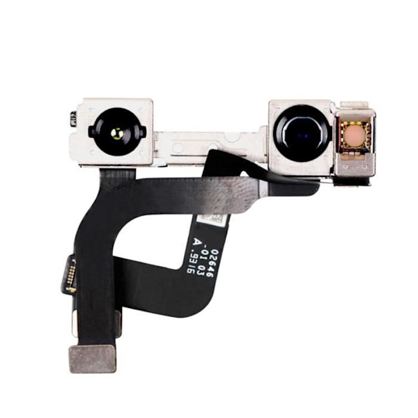 Frontkamera til iPhone 12 og 12 Pro - AVIZAR - Sort Selfie Sensor