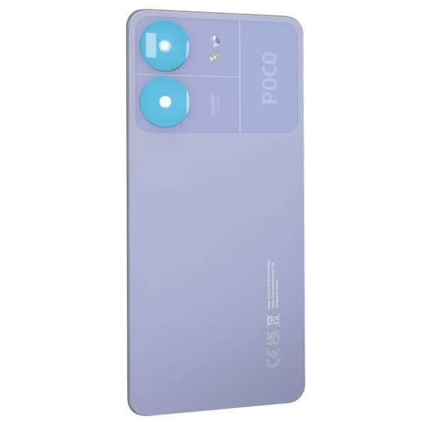 Batteri Cache - Xiaomi Poco C65 - Violet - Forenklet installation - Identisk med originalen Lila
