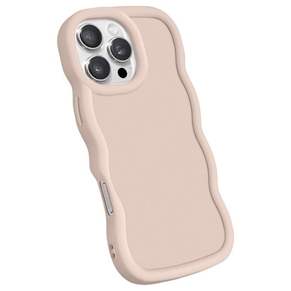 Coque för iPhone 16 Pro Silikon Stöttålig serie Candy Beige Beige