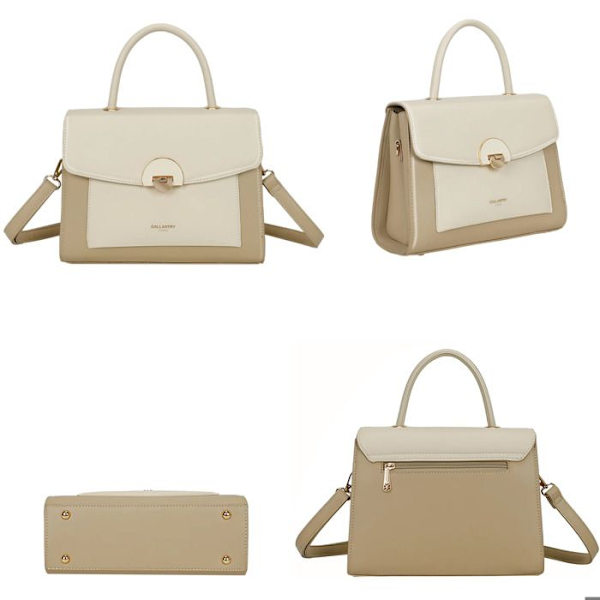 Käytännöllinen Naisten Olkalaukku Chic Gallantry Taupe/Beige