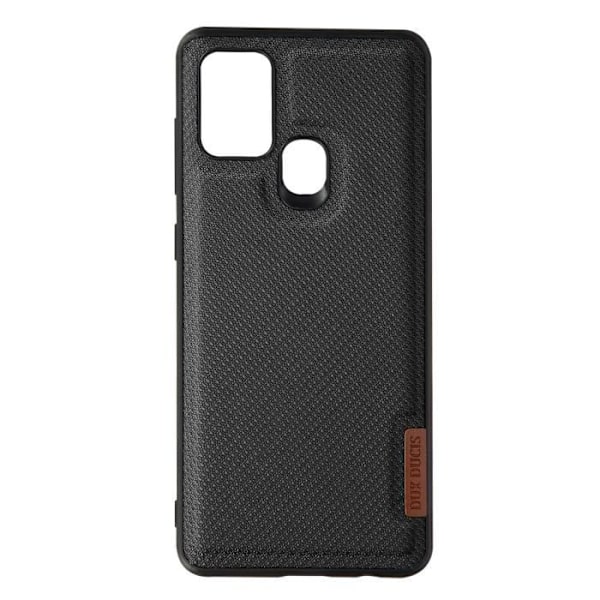 Suojakuori - Dux Ducis - Samsung Galaxy A21s - Kova - Kankainen - Iskuilta ja naarmuilta suojaava Svart