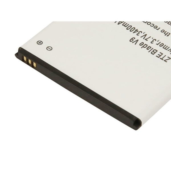 Batteri til ZTE V9 / V9 Light Tab Hvid Li-Polymer 3.7V 3400mAh 12.6Wh