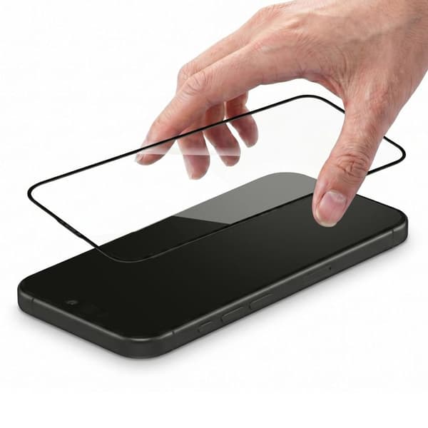 iPhone 16 Pro Max:n 0.40mm Karkaistu Lasisuoja Musta Svart