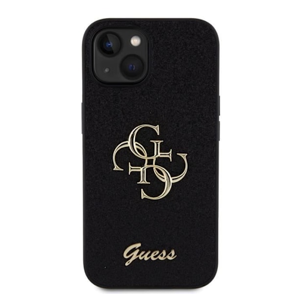 iPhone 13 Glitter-kuori metallilogolla Guess Musta Svart