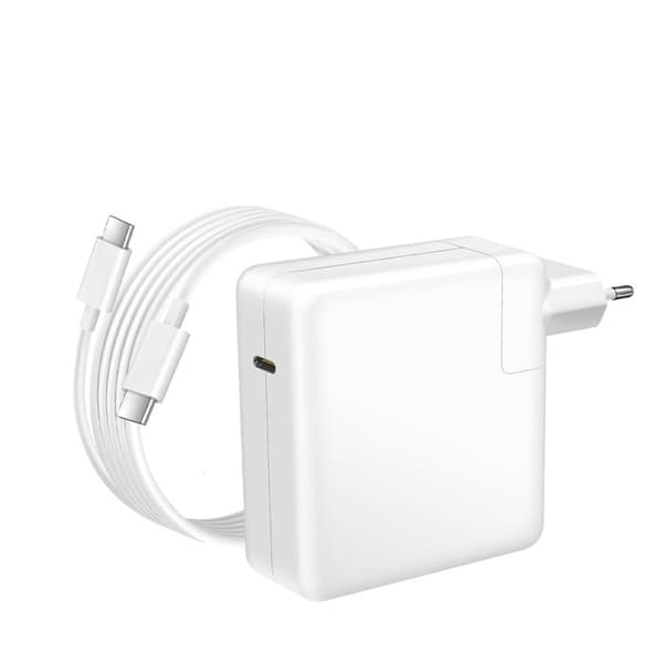 Lader til MacBook Pro 13'' M1 (2020) USB-C 96W + Kabel 1,8m Hvid Vit