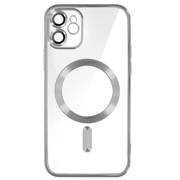 Coque MagSafe - Apple - iPhone 11 - Silicone - Sølv - Fleksibel Pengar