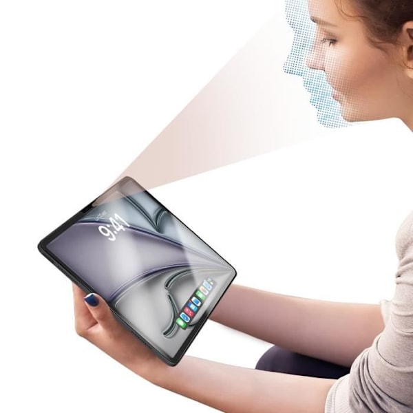 Härdat glas för iPad Air 11 2024 9H Hårdhet Stötsäker Anti-trace 4smarts Transparent Transparent