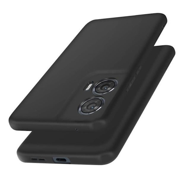Fodral till Motorola Edge 50 Fusion - AVIZAR - Silikon - Matt finish - Svart Svart