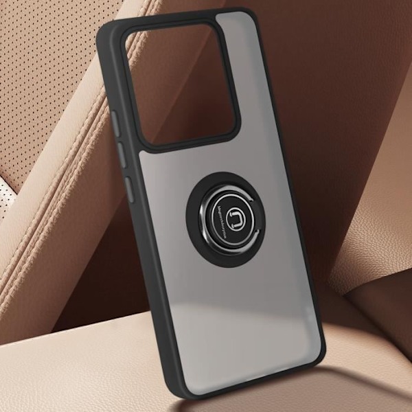 Coque för Xiaomi 14T Pro Metallring Videostöd Svart Svart