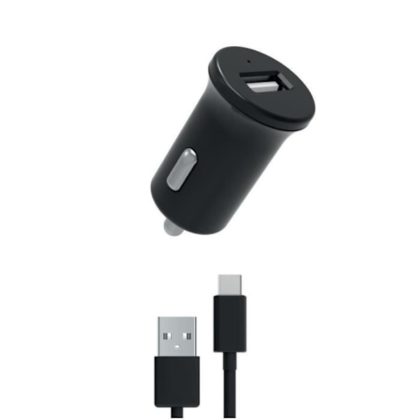 MYWAY BILLADDAREPACK 12W + USB-A USB-C SVART Svart