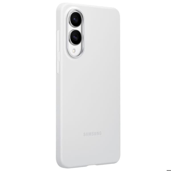Coque för Samsung S25 Edge Silikon Flexibel Soft Touch Original Samsung Ljusgrå