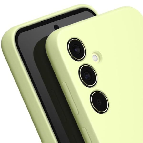 Officiellt fodral för Samsung Galaxy A55 Slim Silikon Soft Touch Samsung Lime Green Grön
