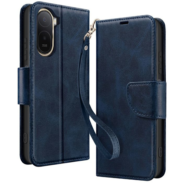 Plånboksfodral för Redmi A7 Pro Retro Stil med Stöd Mörkblå Blå