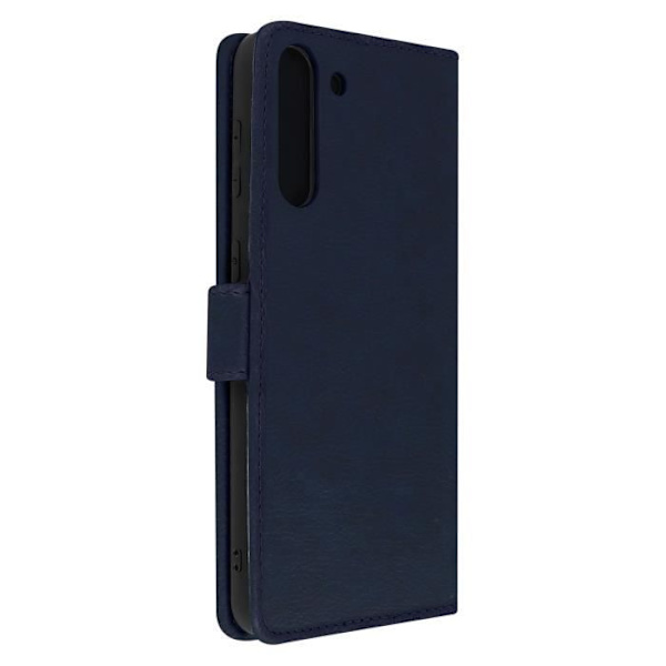 Etui för Samsung Galaxy S21 Plus - AVIZAR - Skydd med kortficka och ställfunktion Blå Blå