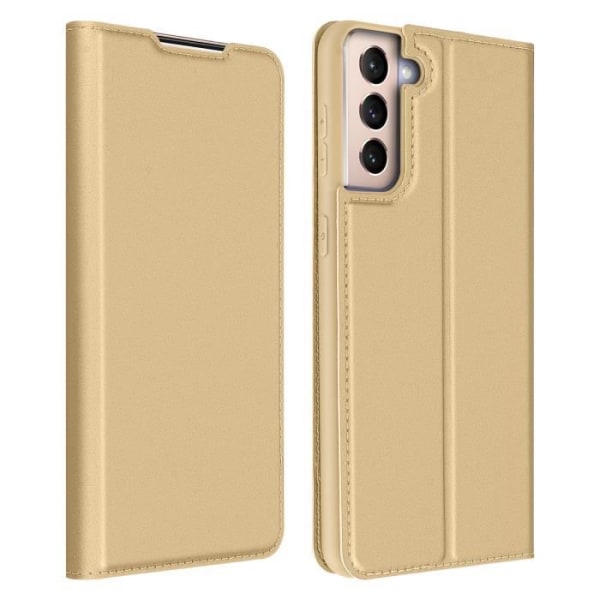 Galaxy S21 Plus Cover Korthållare Funktion Videostöd Dux Ducis Golden Yellow