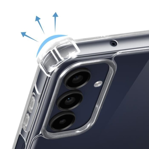 Kotelo Samsung A15 - AVIZAR - Puolijäykkä - Läpinäkyvä - Punottu johto 70cm Transparent