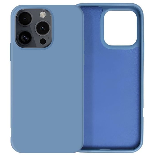 Skal till iPhone 16 Pro - AVIZAR - Halvstyv Soft-touch - Blå - Stötsäker och repskydd Blå