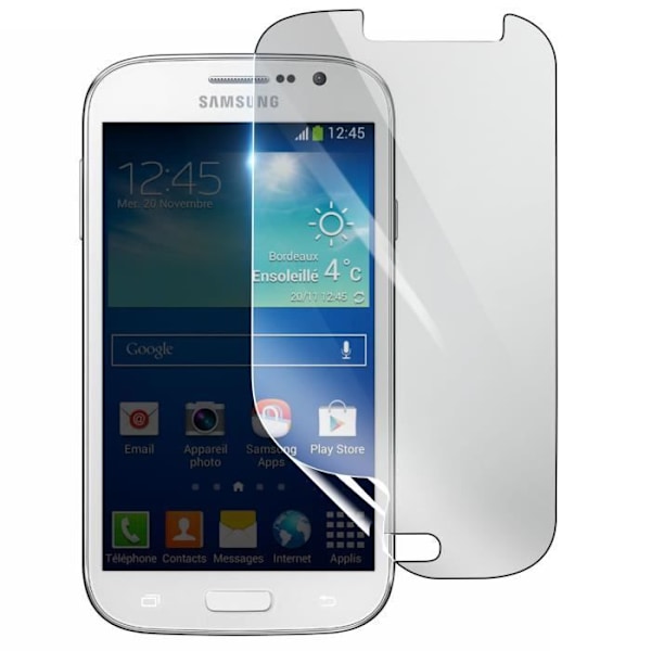 Näytönsuoja - 3MK - Samsung Galaxy Grand Plus - Iskunkestävä Hydrogeeli - Läpinäkyvä - Naarmuuntumaton Transparent