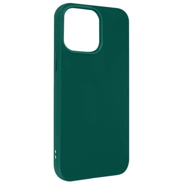 iPhone 14 Plus Flexibelt silikonfodral Matt finish Anti-fingeravtryck mörkgrön