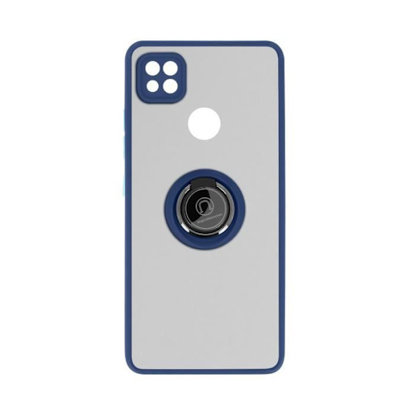 Coque - AVGIVNING - Xiaomi Redmi 9C - Stöttålig - Metallring - Mjuk Blå