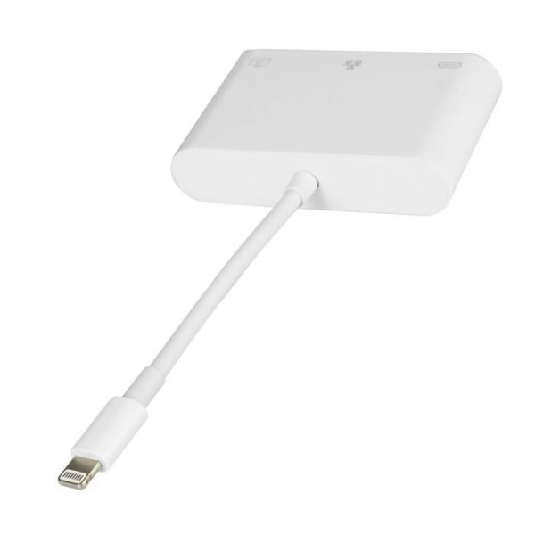 Lightning till Ethernet / USB-A / USB-C Adapter Kompakt Plug and Play Vit