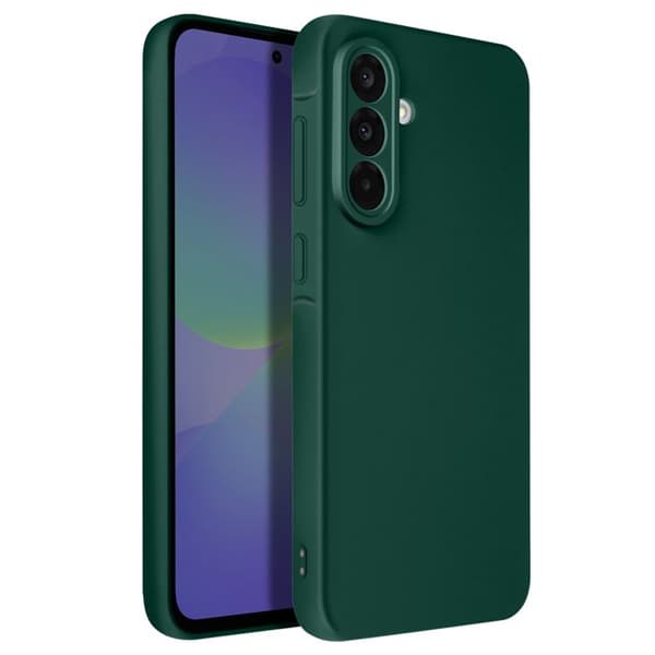 Coque Soft-Touch för Galaxy A37 i Halvstyvt Antiglidande Grönt Silikon Grön