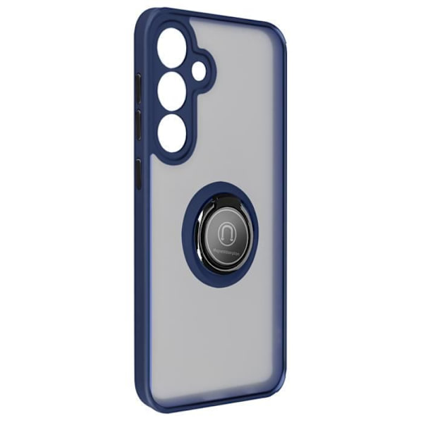 Fodral till Samsung Galaxy S24 Plus - AVIZAR - Metal Ring Stand Function - Blå Blå