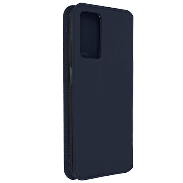 Fodral - AVIZAR - Oppo A16 och A16s - Ekoskinn - Stödfunktion - Mörkblå Nattblått