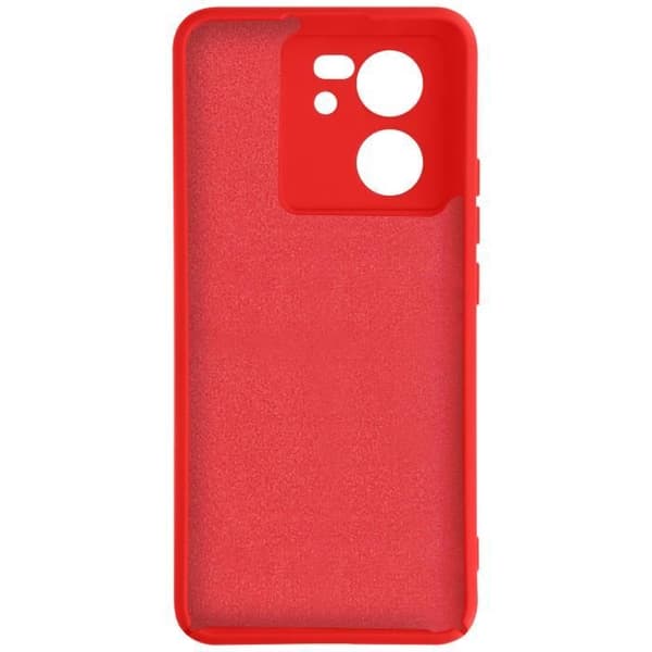Fodral för Xiaomi 13T och 13T Pro - AVIZAR - Halvstyvt - Röd - Soft-touch - Antispår Röd
