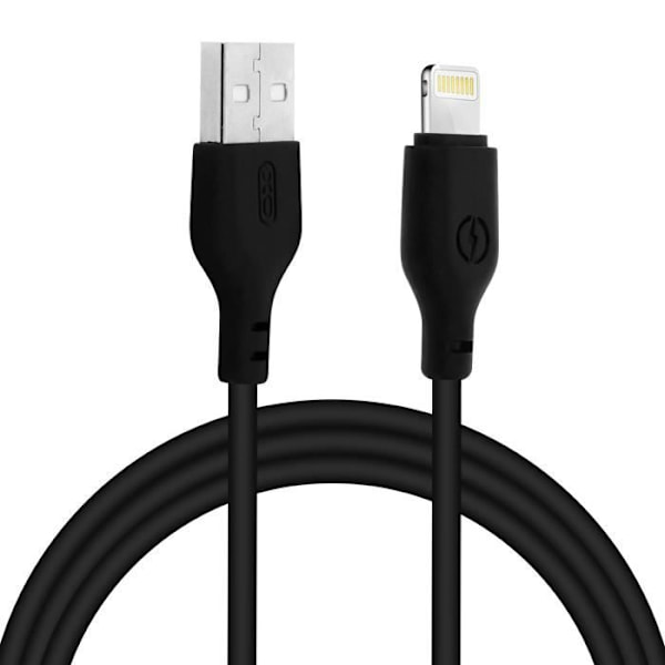 USB-kabel till Apple Lightning - Svart - 1.10m - Laddning - Synkronisering - Anslutning Svart