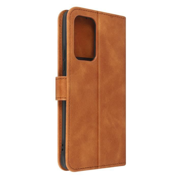 Samsung Galaxy A53 5G Fodral - FORCELL - Tender Book - Mockaeffekt - Brun - Videostöd kastanj