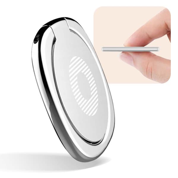Magnetiskt Stöd för Smartphone med Roterande Lim Setty Silver Grå