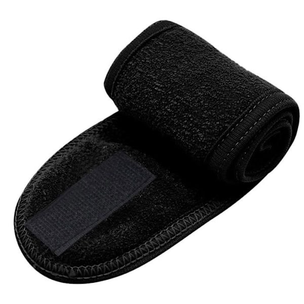 Mikrofibrebandeau hiuksille puuvillamaisella pinnalla musta Svart