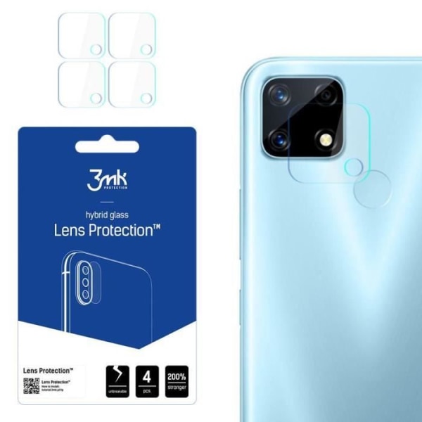 Pakke med 4 3MK Realme 7i RMX2103 linsebeskyttere - gennemsigtige - TU