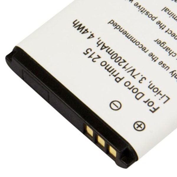 Ersättningsbatteri för Doro Primo 215 Li-ion 3.7V 1200mAh 4.4Wh