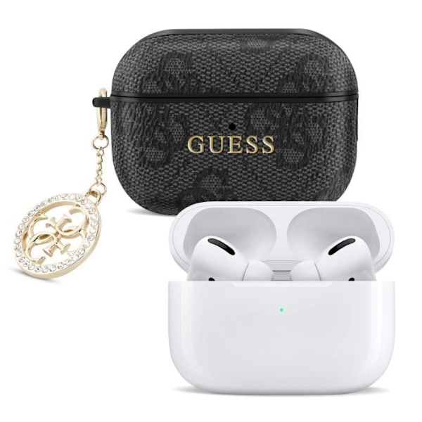 Skydd för AirPods Pro 2 med Elegant Charm Design Guess Svart