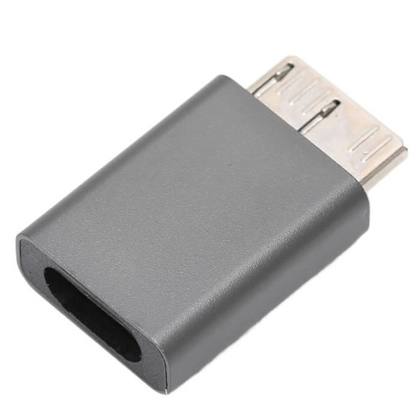 Qiilu Type C Hun til USB 3.0 Micro B Adapter Bærbar aluminiumslegering til rejser og arbejde