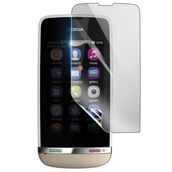 Skærmbeskyttelse - 3MK - Nokia Asha 311 - Hydrogel Stødabsorberende - Gennemsigtig - Stødresistent Transparent